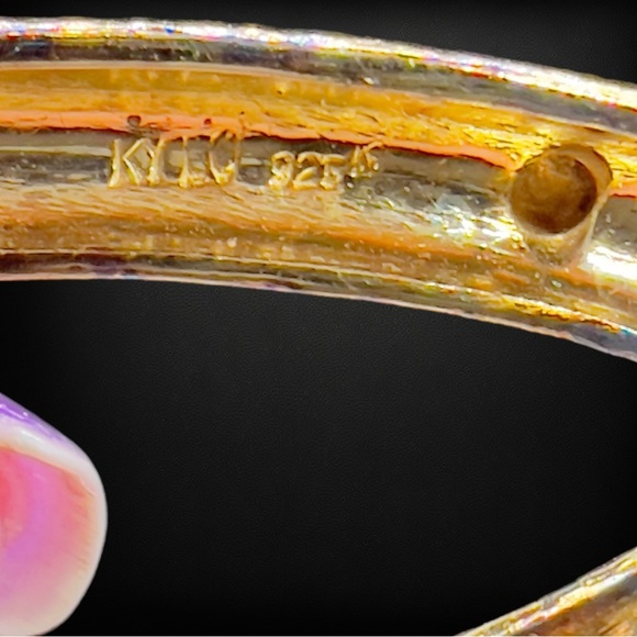 Rare Find Designer Kai-Yin Lo Gemstone Bead & Vermeil Sterling Pendant Necklace - Picture 8 of 9